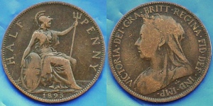 1895 half penny